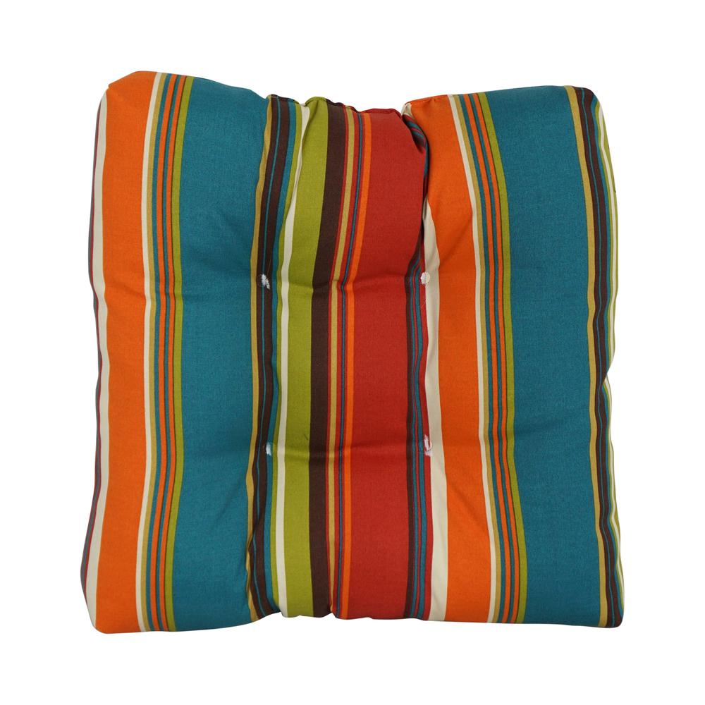 19-inch Squared Patterned Spun Polyester Tufted Dining Chair Cushion 94005-1CH-REO-51. Picture 2