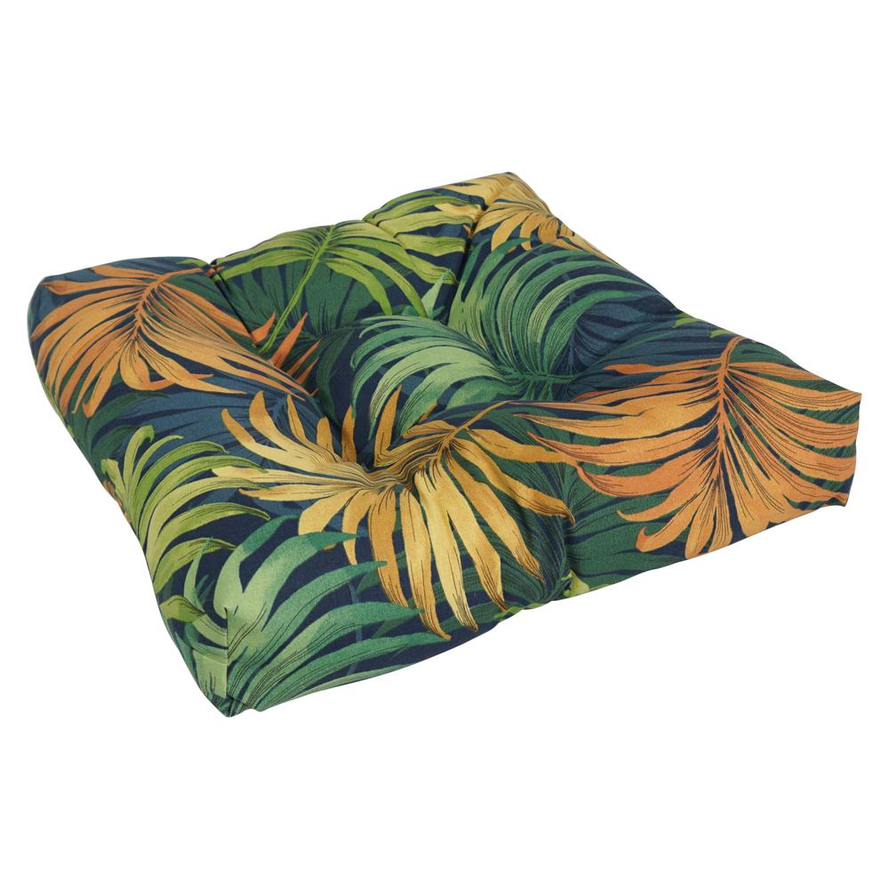 19-inch Squared Patterned Spun Polyester Tufted Dining Chair Cushion 94005-1CH-REO-61. Picture 1