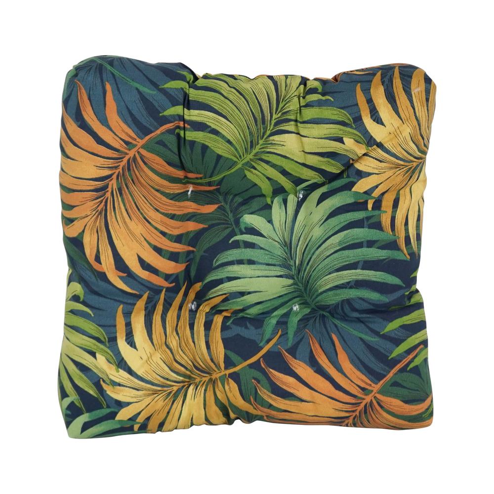 19-inch Squared Patterned Spun Polyester Tufted Dining Chair Cushion 94005-1CH-REO-61. Picture 2