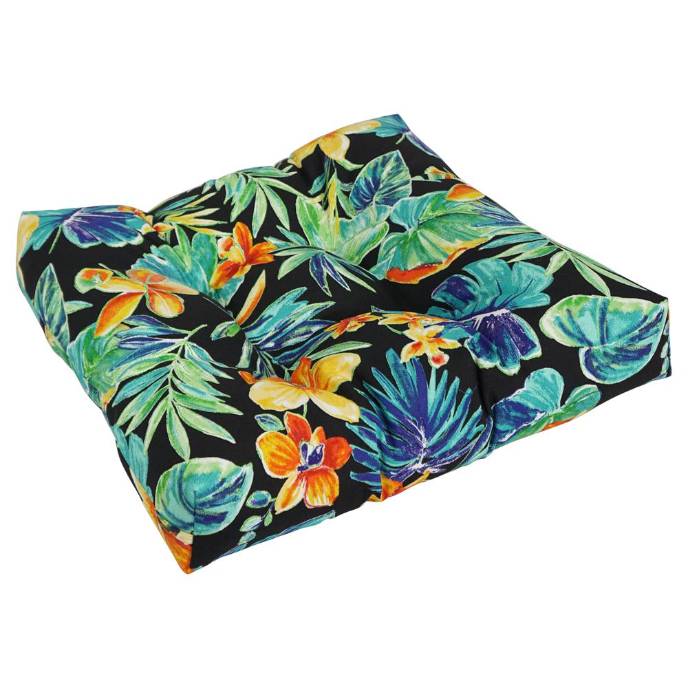 19-inch Squared Patterned Spun Polyester Tufted Dining Chair Cushion 94005-1CH-REO-62. Picture 1