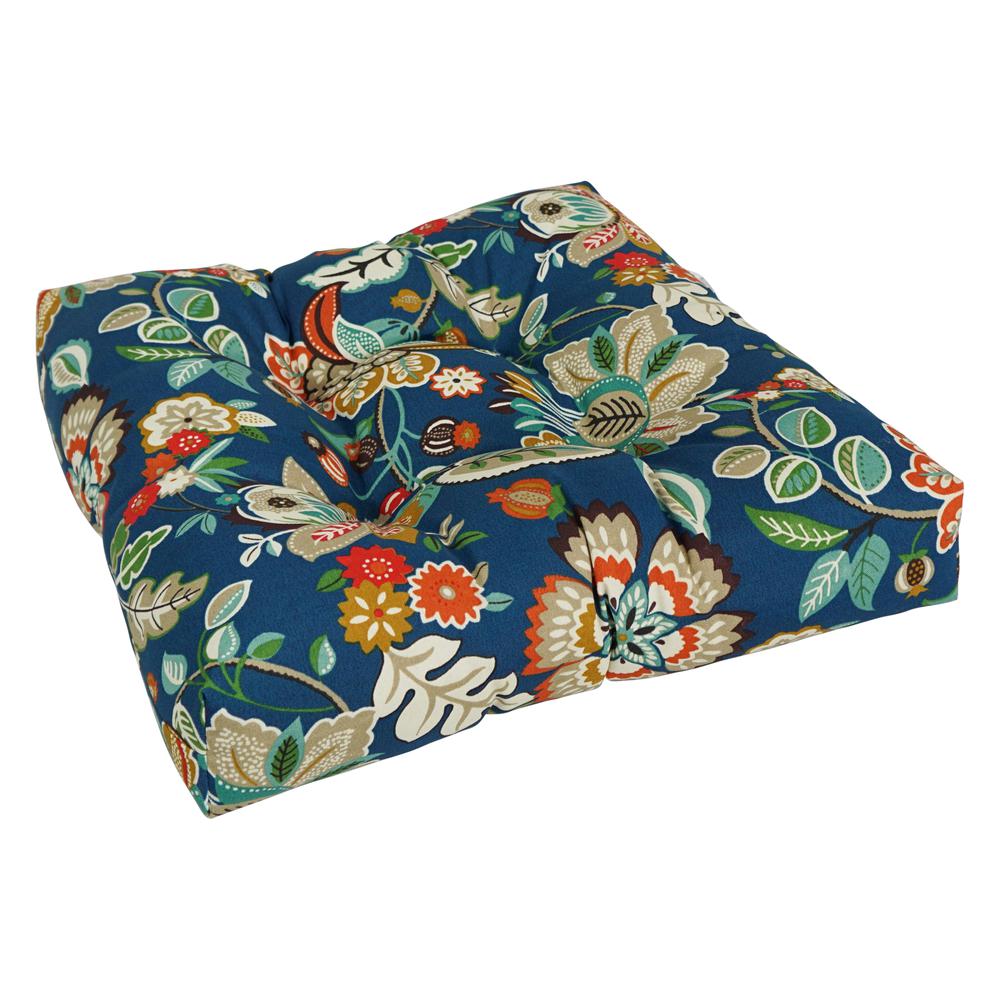 19-inch Squared Patterned Spun Polyester Tufted Dining Chair Cushion 94005-1CH-REO-64. Picture 1