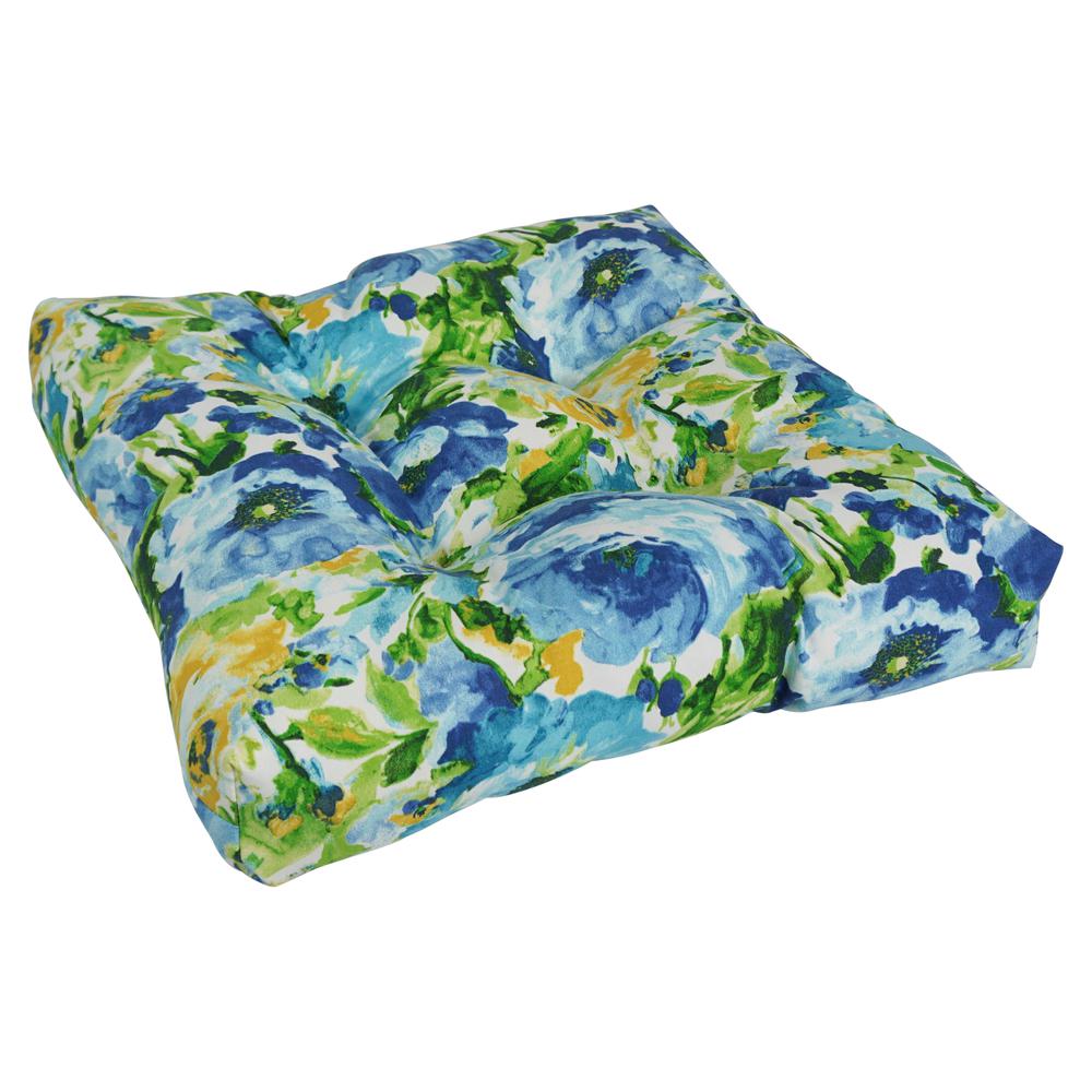 19-inch Squared Patterned Spun Polyester Tufted Dining Chair Cushion 94005-1CH-REO-65. Picture 1