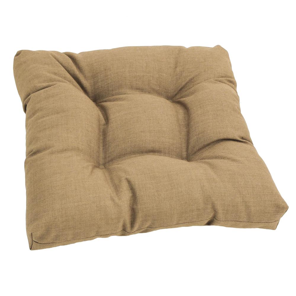 19-inch Squared Spun Polyester Tufted Dining Chair Cushion. Picture 1