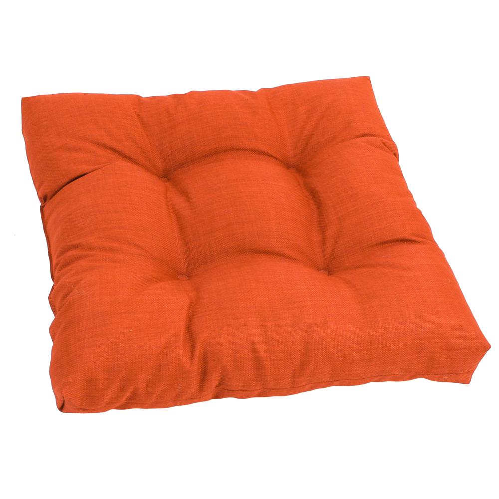 19-inch Squared Spun Polyester Tufted Dining Chair Cushion. Picture 1