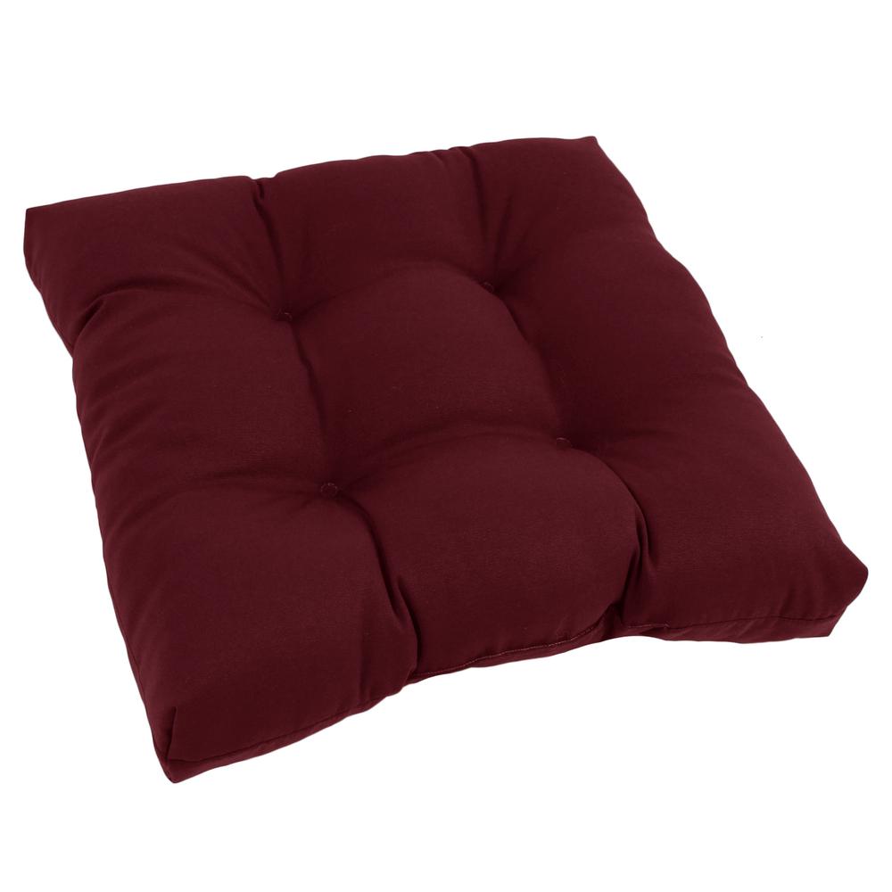19-inch Squared Twill Tufted Dining Chair Cushion 94005-1CH-TW-BG. Picture 1