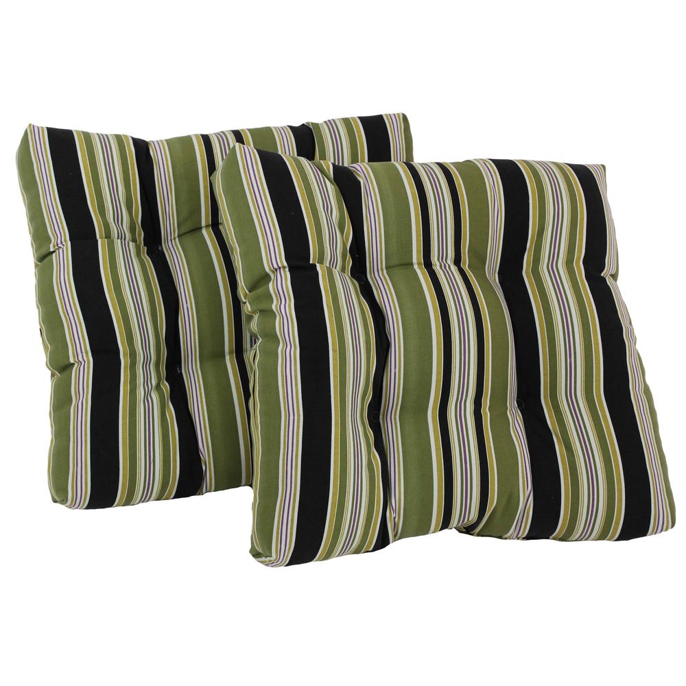 19-inch Squared Spun Polyester Tufted Dining Chair Cushion (Set of Two). Picture 1