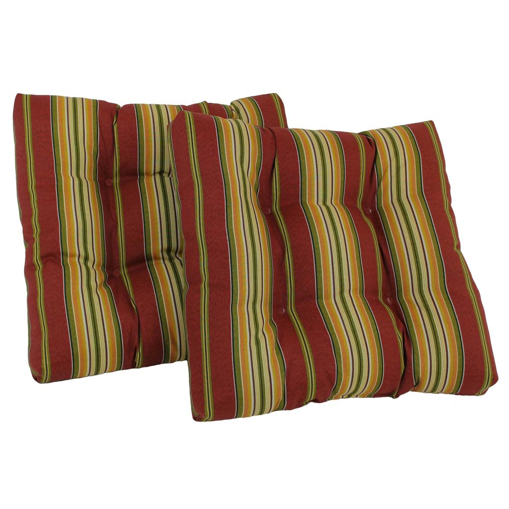 19-inch Squared Spun Polyester Tufted Dining Chair Cushion (Set of Two). Picture 1