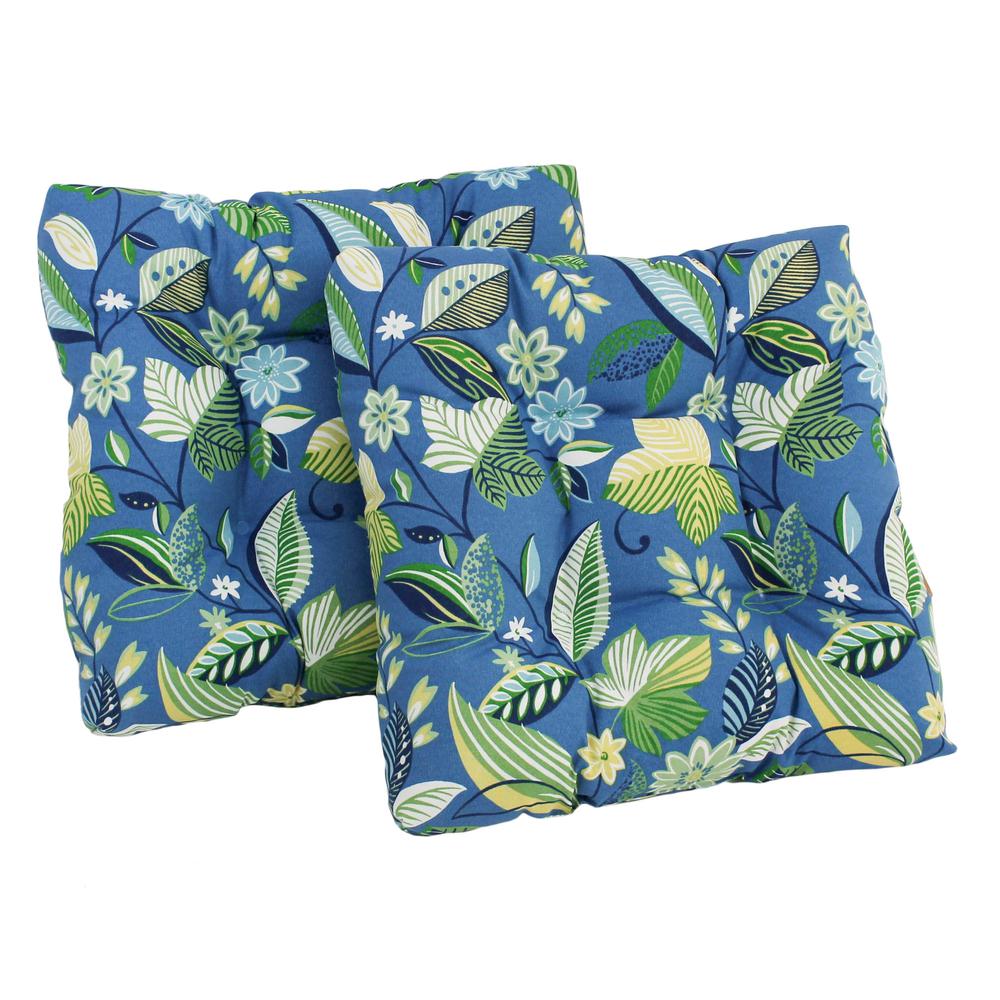 19-inch Squared Spun Polyester Tufted Dining Chair Cushion (Set of Two). Picture 1
