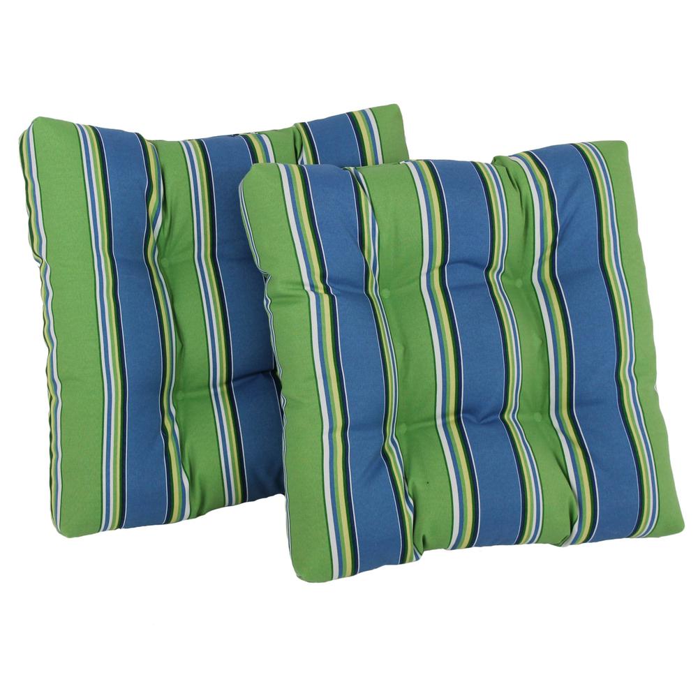 19-inch Squared Spun Polyester Tufted Dining Chair Cushion (Set of Two). Picture 1