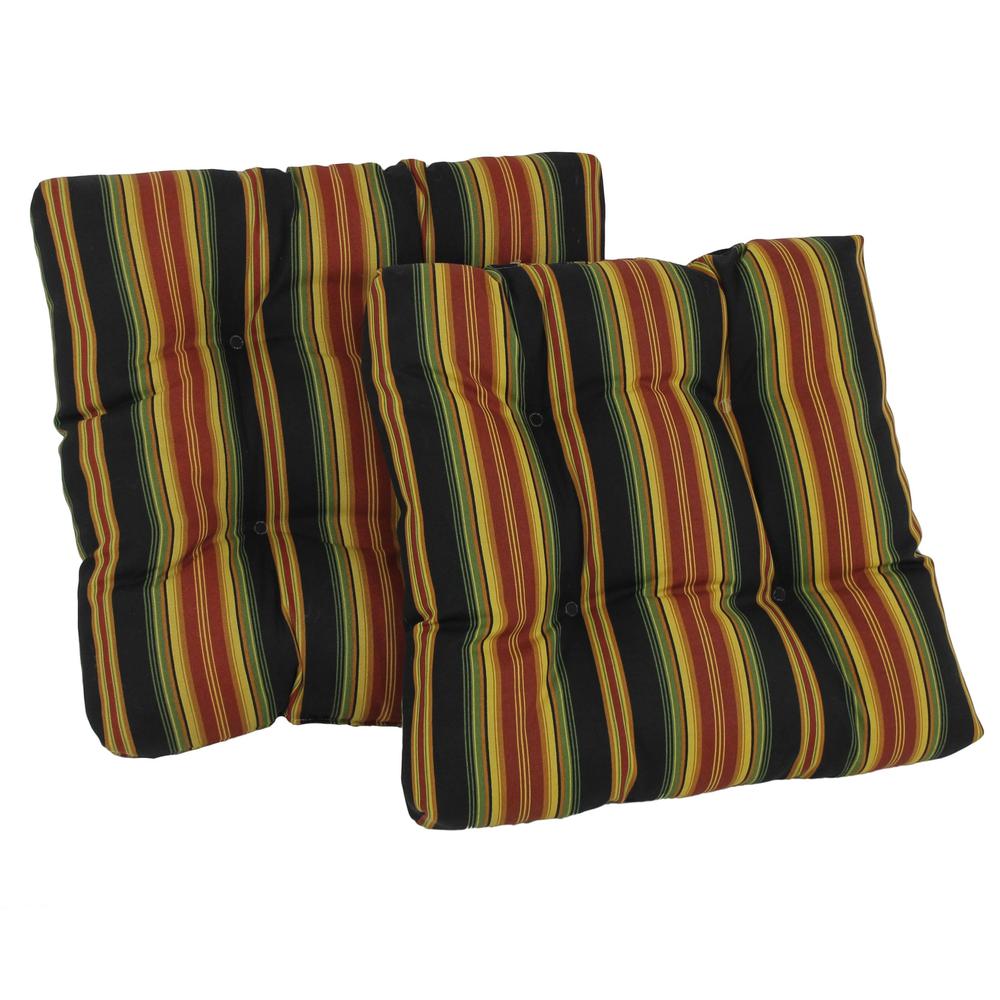 19-inch Squared Spun Polyester Tufted Dining Chair Cushion (Set of Two). Picture 1