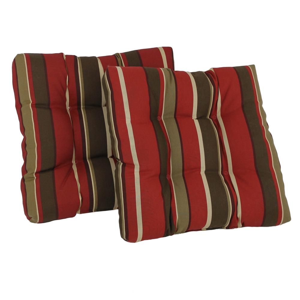 19-inch Squared Spun Polyester Tufted Dining Chair Cushion (Set of Two). Picture 1