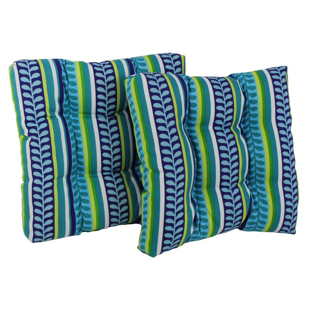 19-inch Squared Spun Polyester Tufted Dining Chair Cushion (Set of Two). Picture 1