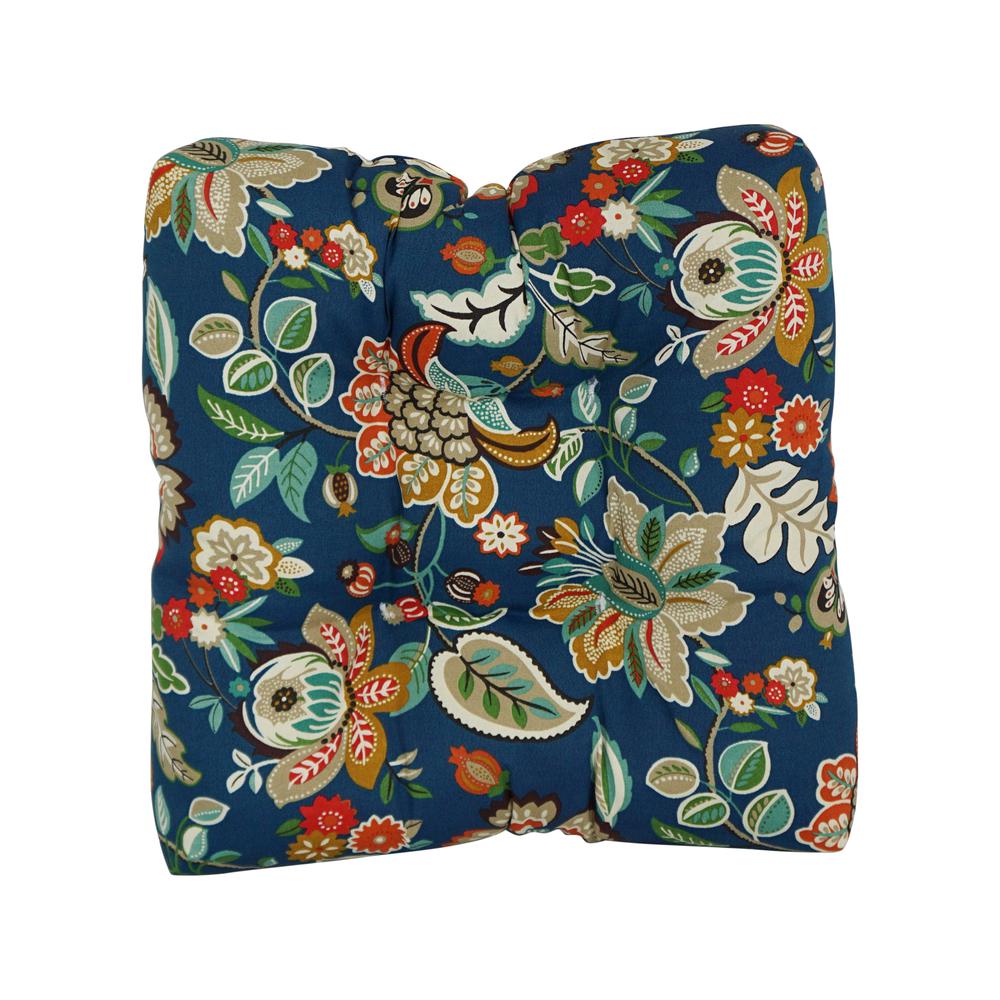 19-inch Squared Patterned Spun Polyester Tufted Dining Chair Cushions (Set of 2) 94005-2CH-REO-64. Picture 2