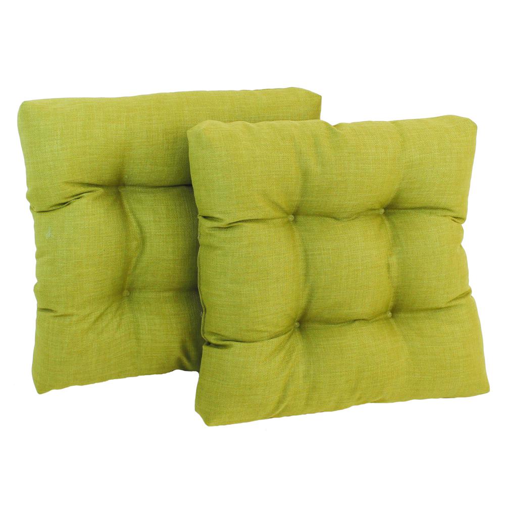 19-inch Squared Spun Polyester Tufted Dining Chair Cushion (Set of Two). Picture 1
