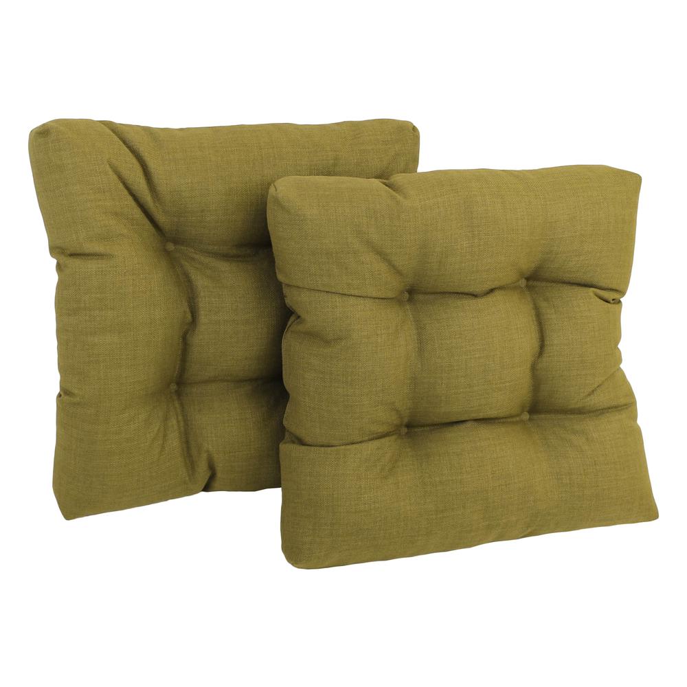 19-inch Squared Spun Polyester Tufted Dining Chair Cushion (Set of Two). Picture 1