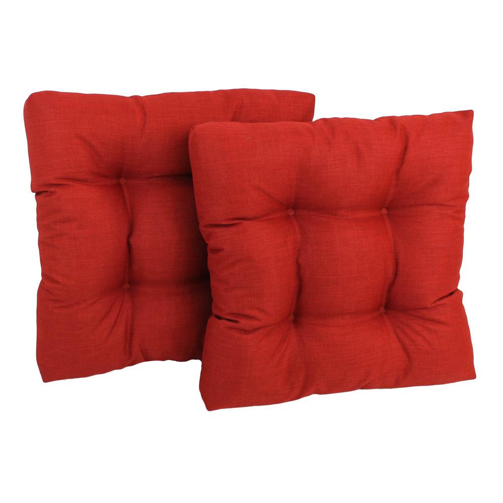 19-inch Squared Spun Polyester Tufted Dining Chair Cushion (Set of Two). Picture 1
