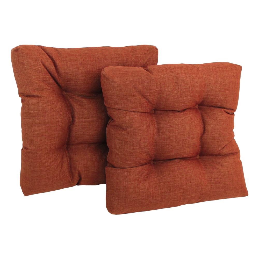 19-inch Squared Spun Polyester Tufted Dining Chair Cushion (Set of Two). Picture 1