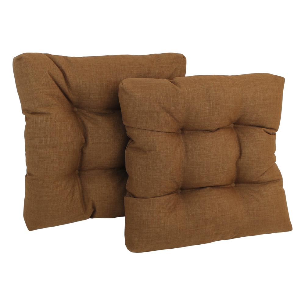 19-inch Squared Spun Polyester Tufted Dining Chair Cushion (Set of Two). Picture 1