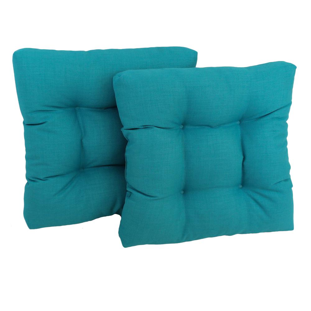 19-inch Squared Spun Polyester Tufted Dining Chair Cushion (Set of Two). Picture 1