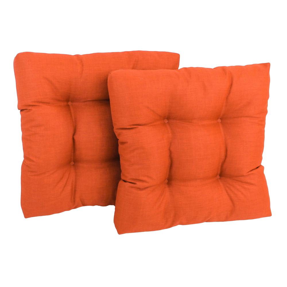 19-inch Squared Spun Polyester Tufted Dining Chair Cushion (Set of Two). Picture 1