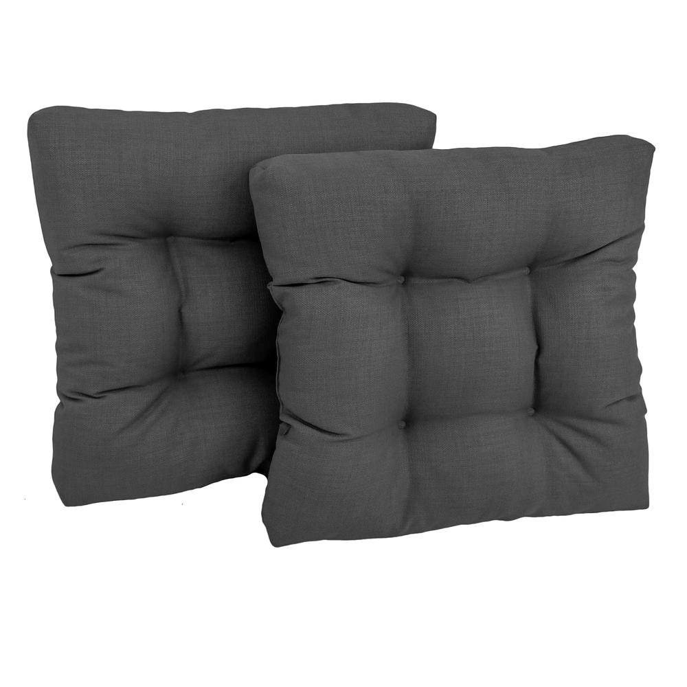19-inch Squared Spun Polyester Tufted Dining Chair Cushion (Set of Two). Picture 1