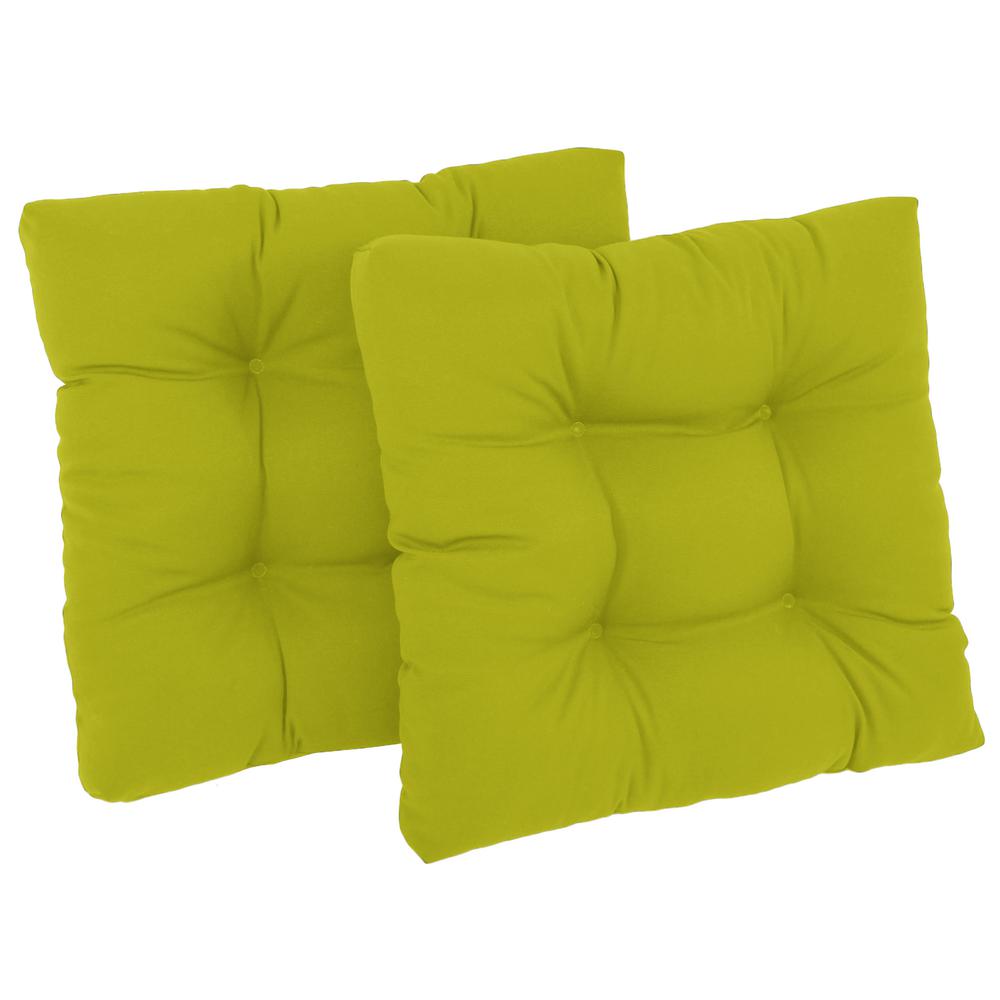 19-inch Squared Twill Tufted Dining Chair Cushions (Set of 2)  94005-2CH-TW-ML. Picture 1