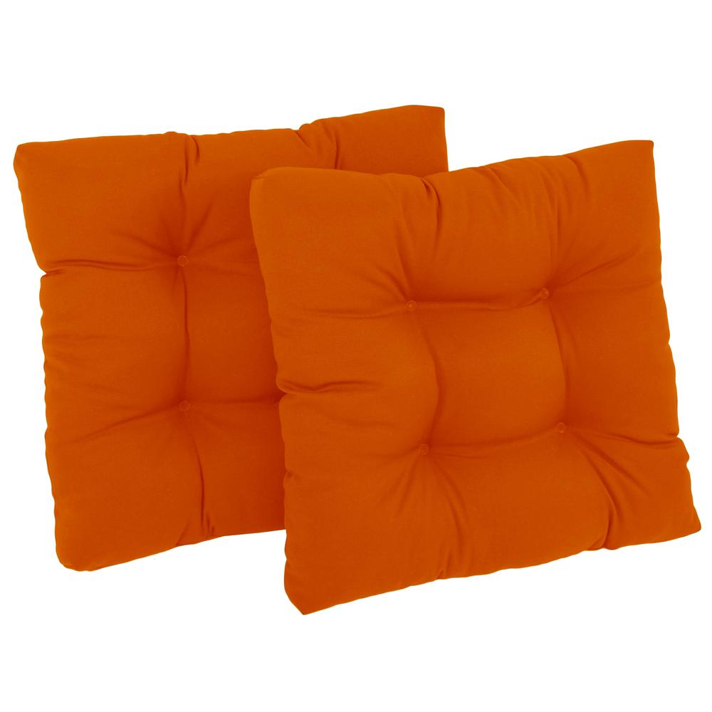 19-inch Squared Twill Tufted Dining Chair Cushions (Set of 2)  94005-2CH-TW-TD. Picture 1