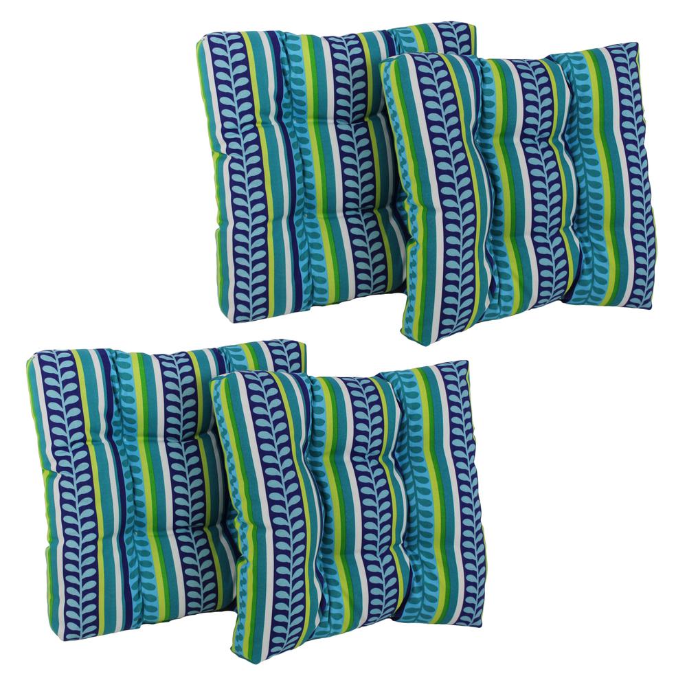 19-inch Squared Spun Polyester Tufted Dining Chair Cushion (Set of Four). Picture 1