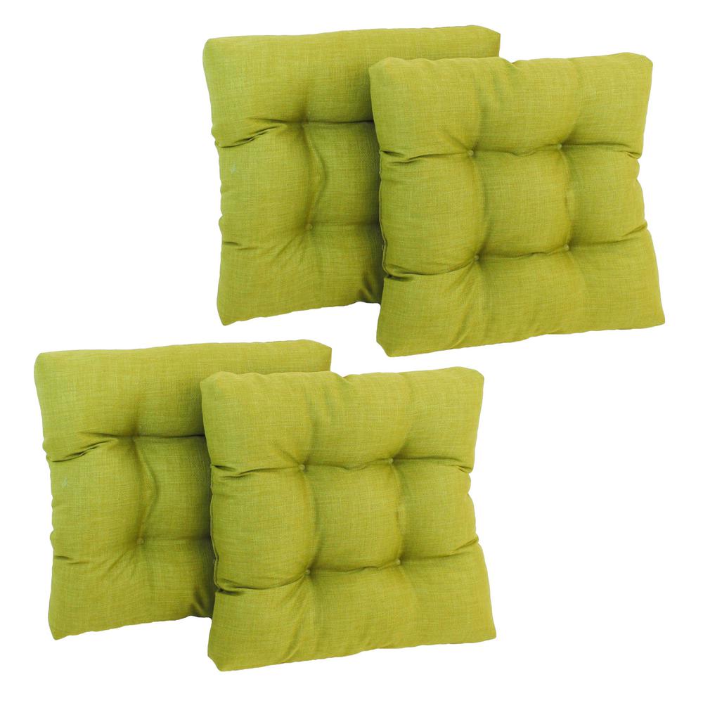 19-inch Squared Spun Polyester Tufted Dining Chair Cushion (Set of Four). Picture 1