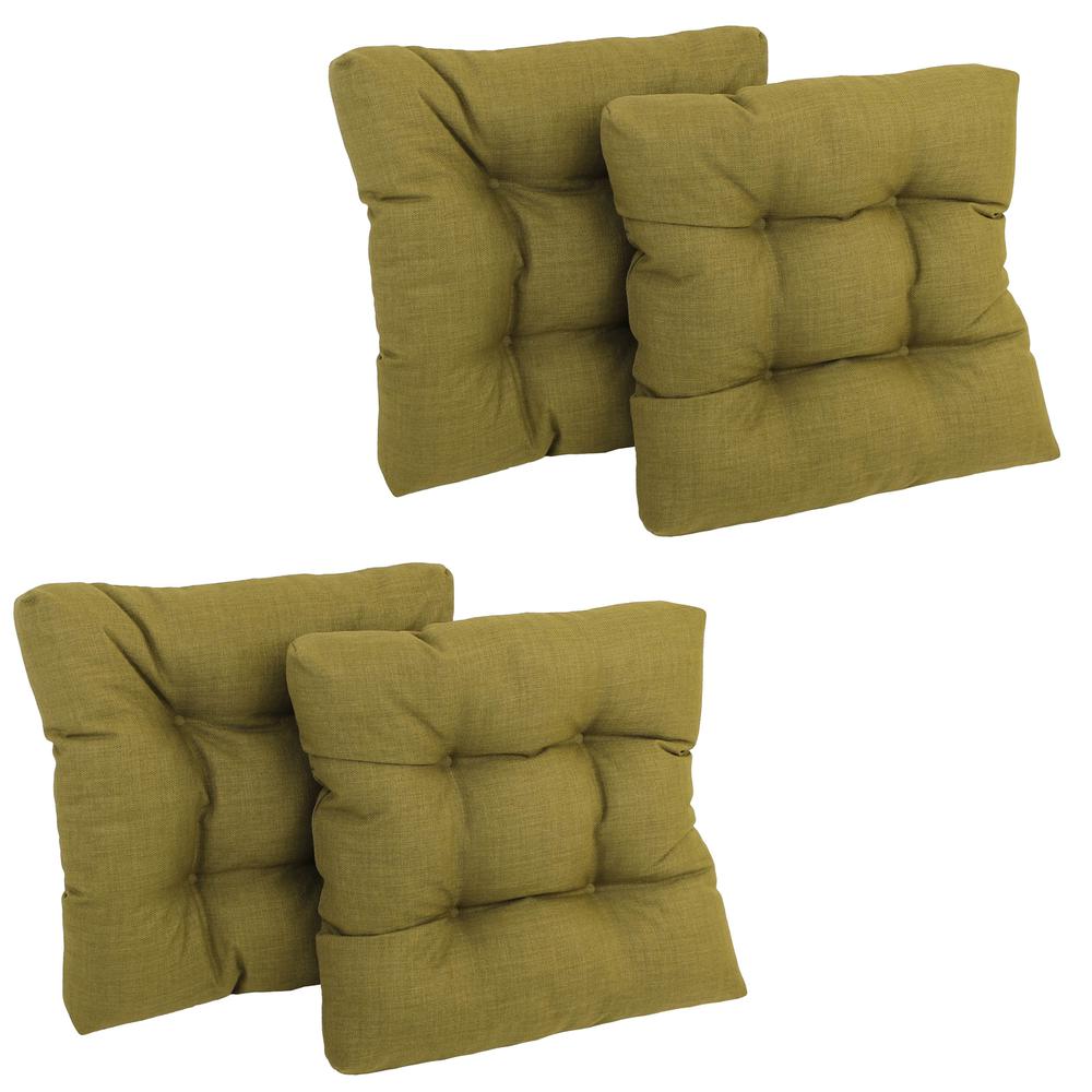19-inch Squared Spun Polyester Tufted Dining Chair Cushion (Set of Four). Picture 1