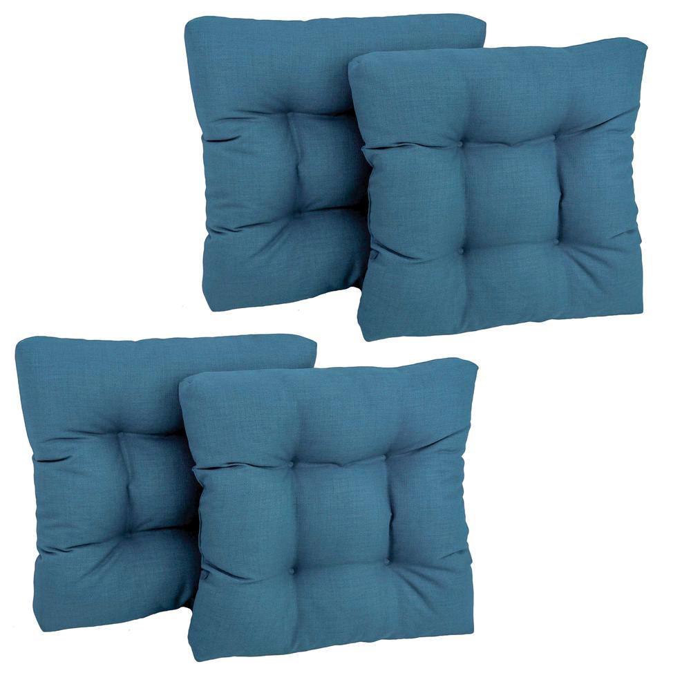 19-inch Squared Spun Polyester Tufted Dining Chair Cushion (Set of Four). Picture 1