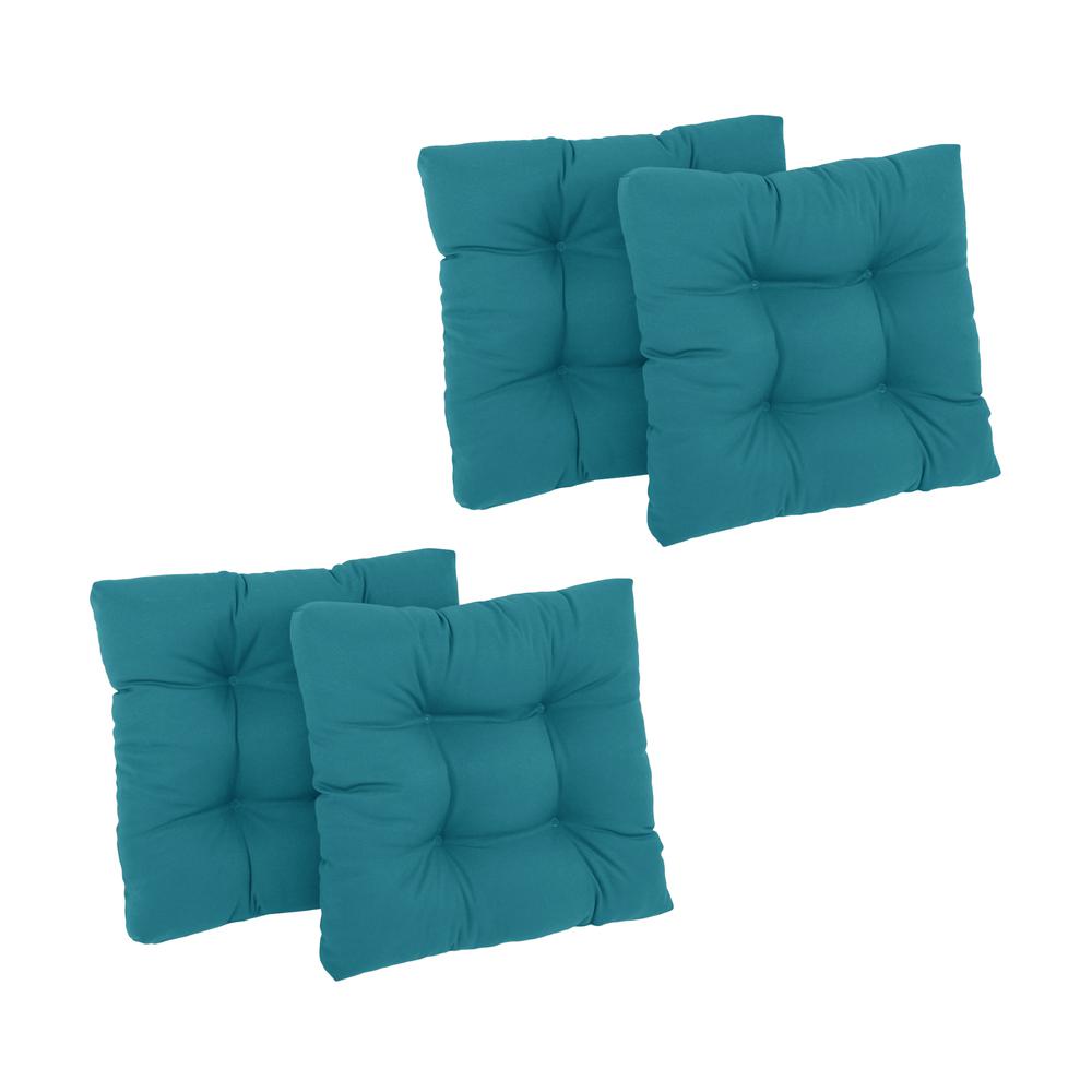 19-inch Squared Twill Tufted Dining Chair Cushions (Set of 4)  94005-4CH-TW-AB. Picture 1