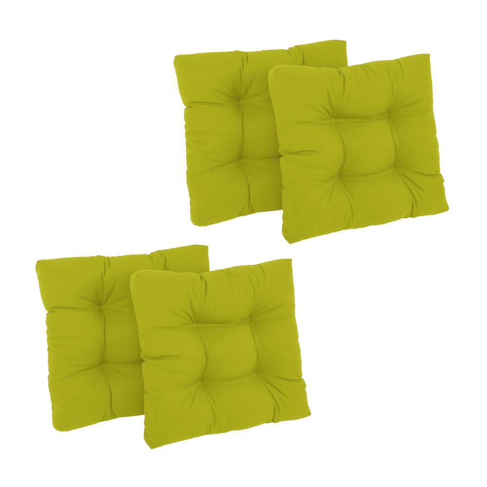 19-inch Squared Twill Tufted Dining Chair Cushions (Set of 4)  94005-4CH-TW-ML. Picture 1