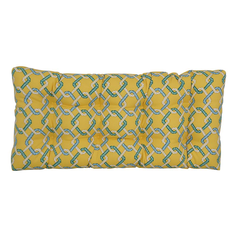 42-inch by 19-inch Polyester Outdoor Tufted Loveseat Cushion 94006-LS-OD-105. Picture 2