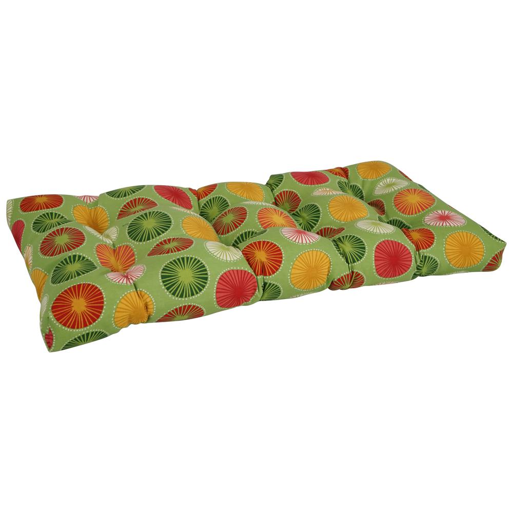 42-inch by 19-inch Polyester Outdoor Tufted Loveseat Cushion 94006-LS-OD-127. Picture 1
