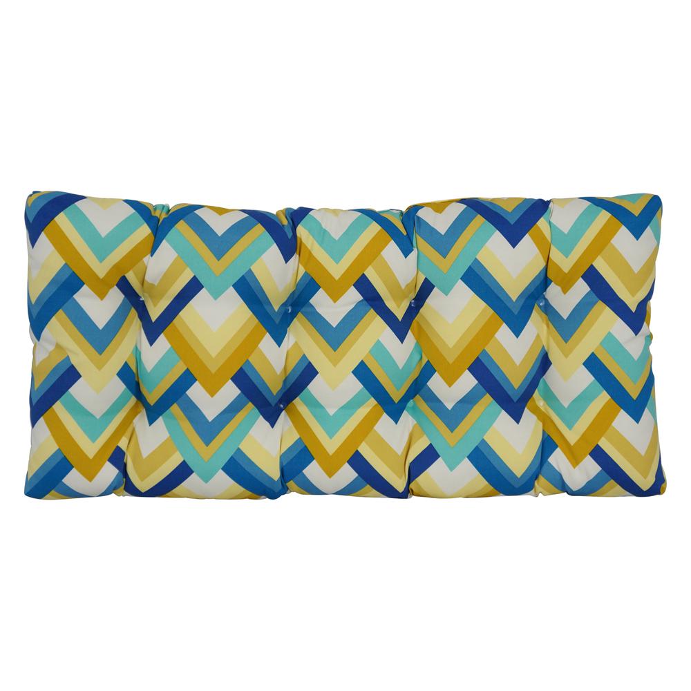 42-inch by 19-inch Polyester Outdoor Tufted Loveseat Cushion 94006-LS-OD-184. Picture 2