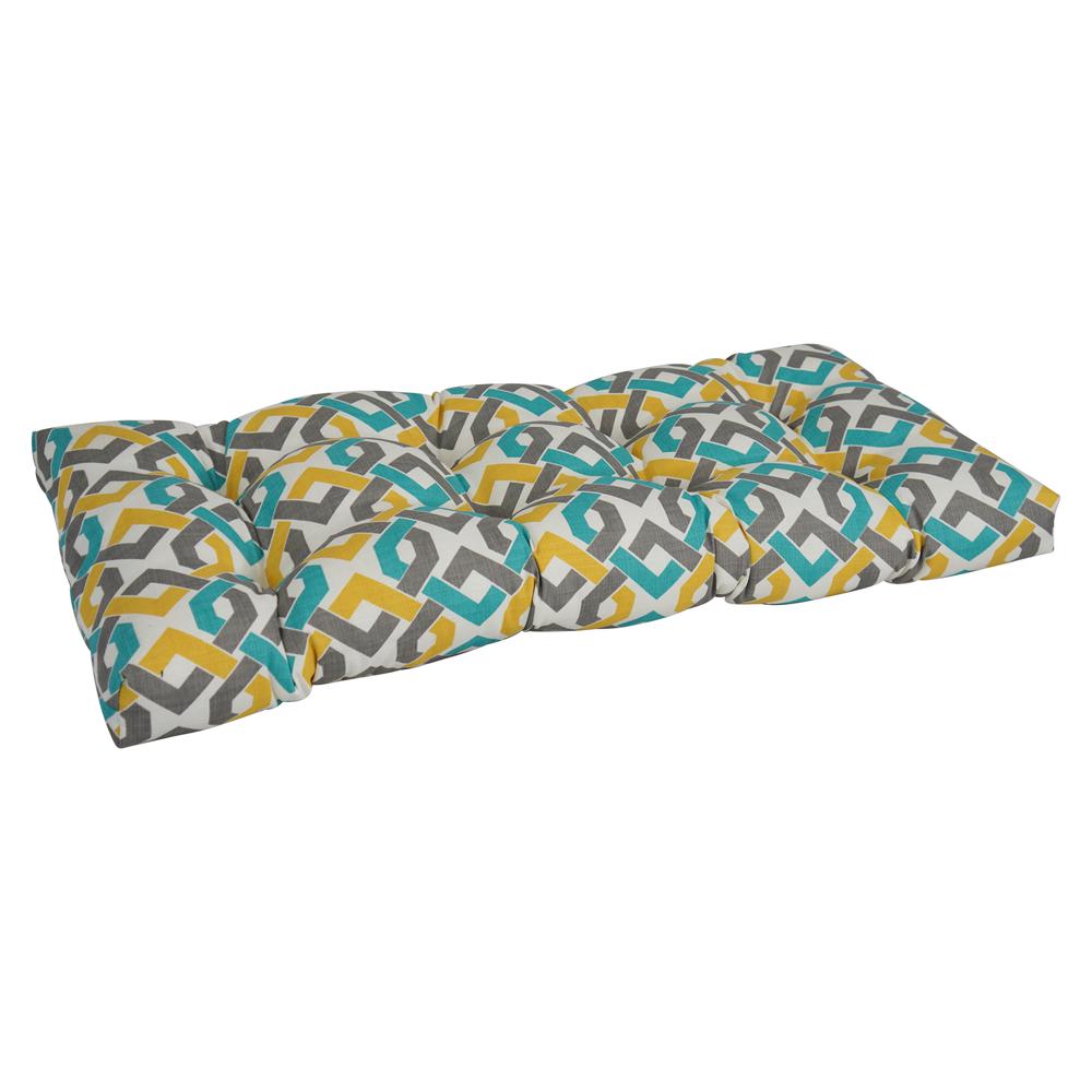 42-inch by 19-inch Polyester Outdoor Tufted Loveseat Cushion 94006-LS-OD-186. Picture 1