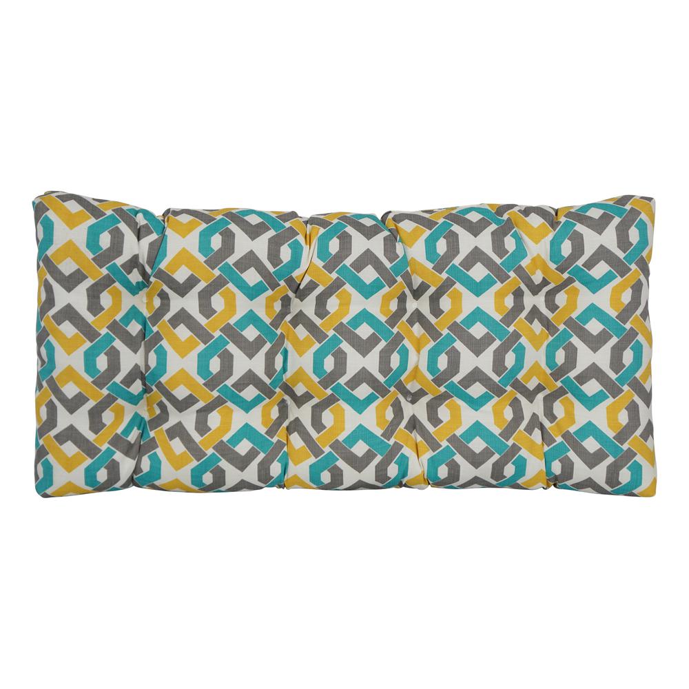 42-inch by 19-inch Polyester Outdoor Tufted Loveseat Cushion 94006-LS-OD-186. Picture 2