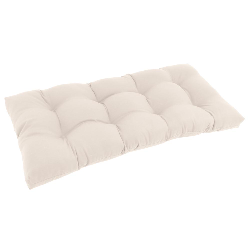 42-inch by 19-inch Squared Twill Tufted Loveseat Cushion 94006-LS-TW-EG. Picture 1