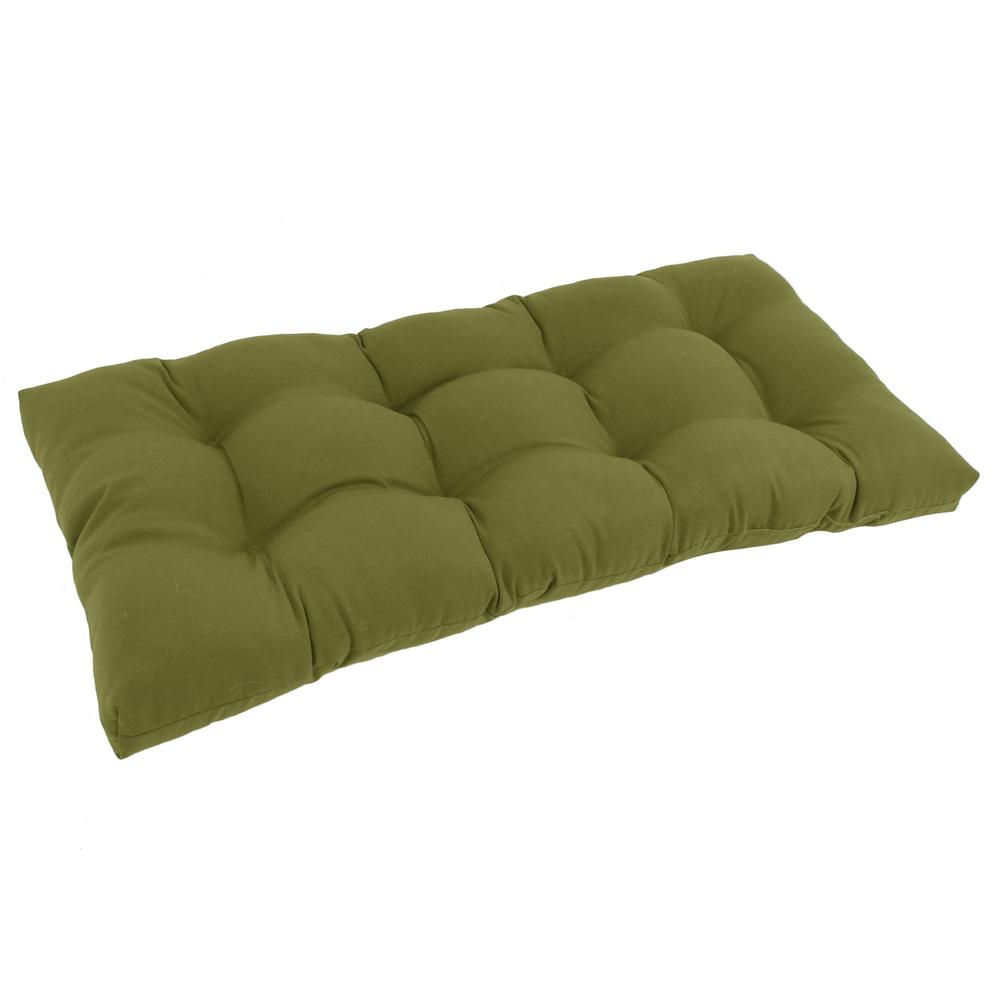 42-inch by 19-inch Squared Twill Tufted Loveseat Cushion 94006-LS-TW-SG. Picture 1