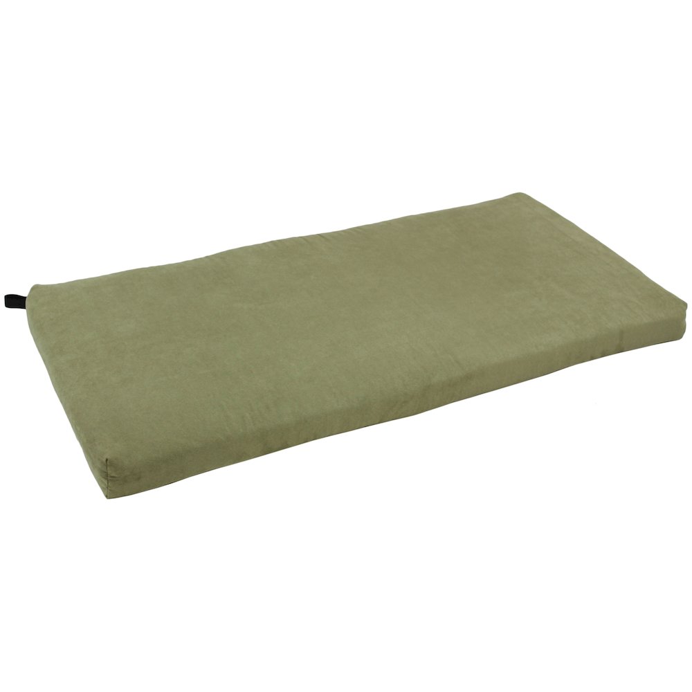 40-inch by 19-inch Solid Microsuede Bench Cushion. Picture 1