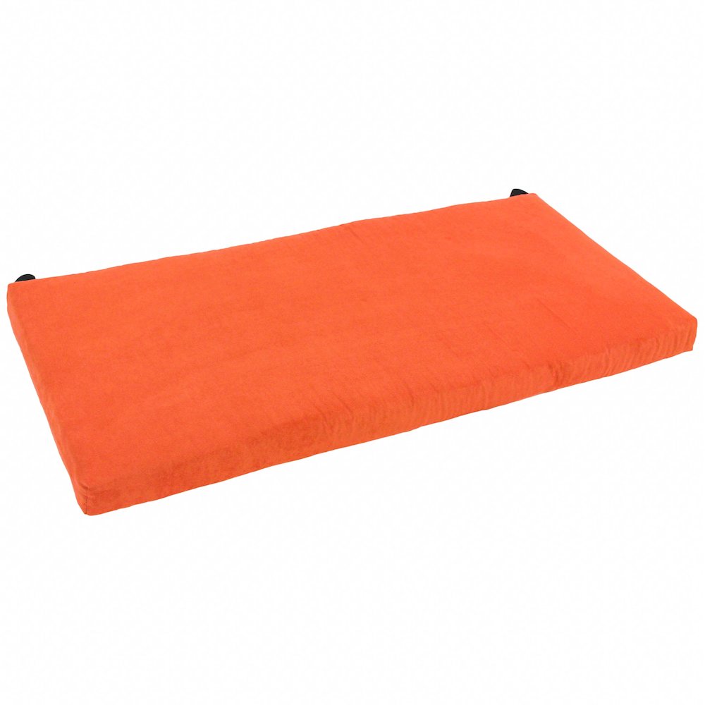 40-inch by 19-inch Solid Microsuede Bench Cushion. Picture 1
