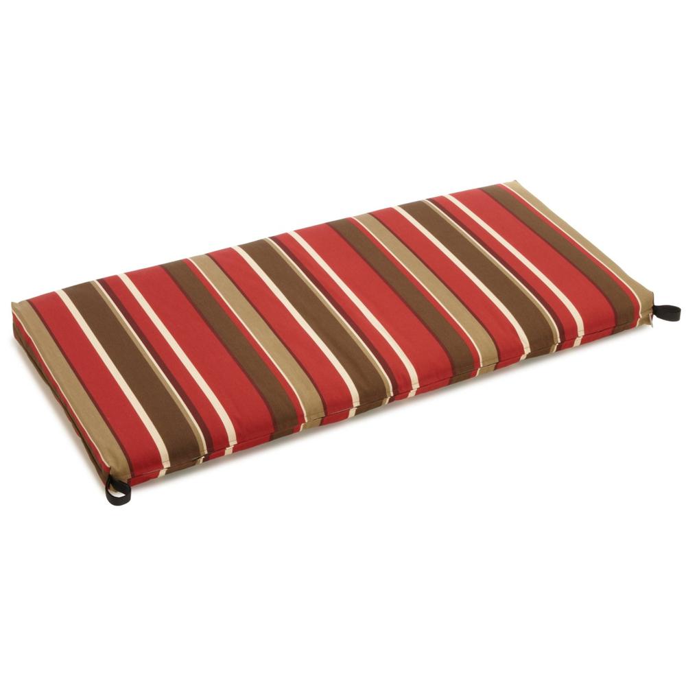 40-inch by 19-inch Outdoor Spun Polyester Loveseat Cushion. Picture 2