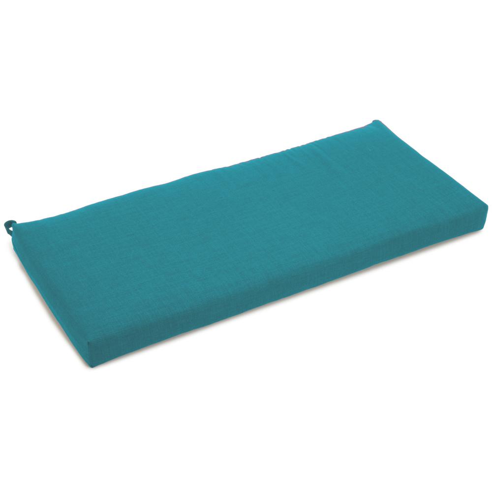 40-inch by 19-inch Outdoor Spun Polyester Loveseat Cushion. Picture 1