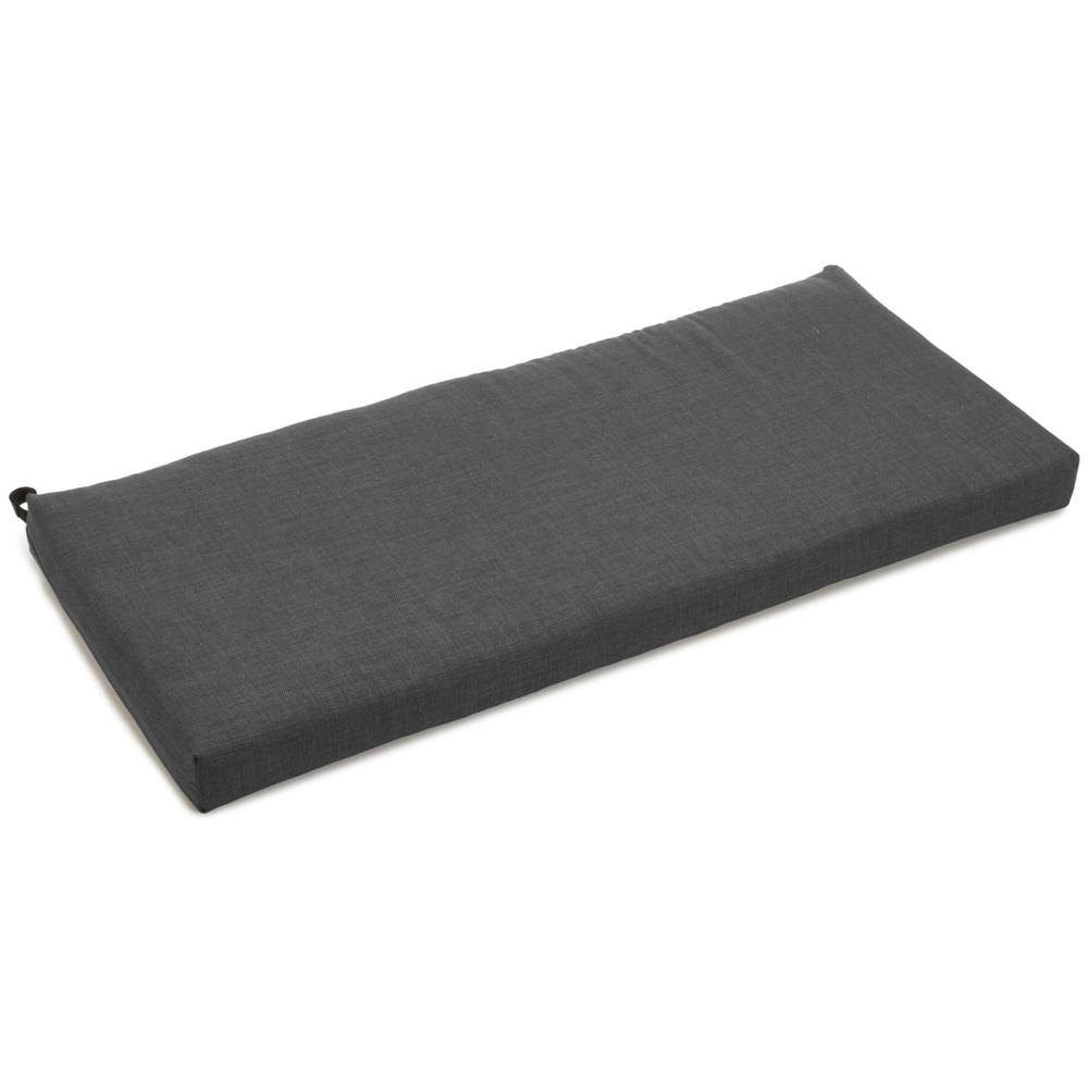 40-inch by 19-inch Outdoor Spun Polyester Loveseat Cushion. Picture 1