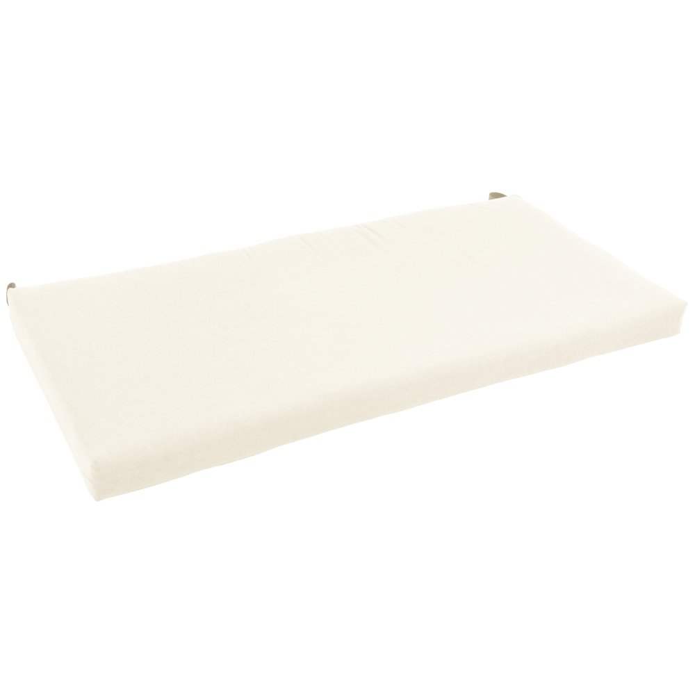 40-inch by 19-inch Solid Twill Loveseat Cushion. Picture 1