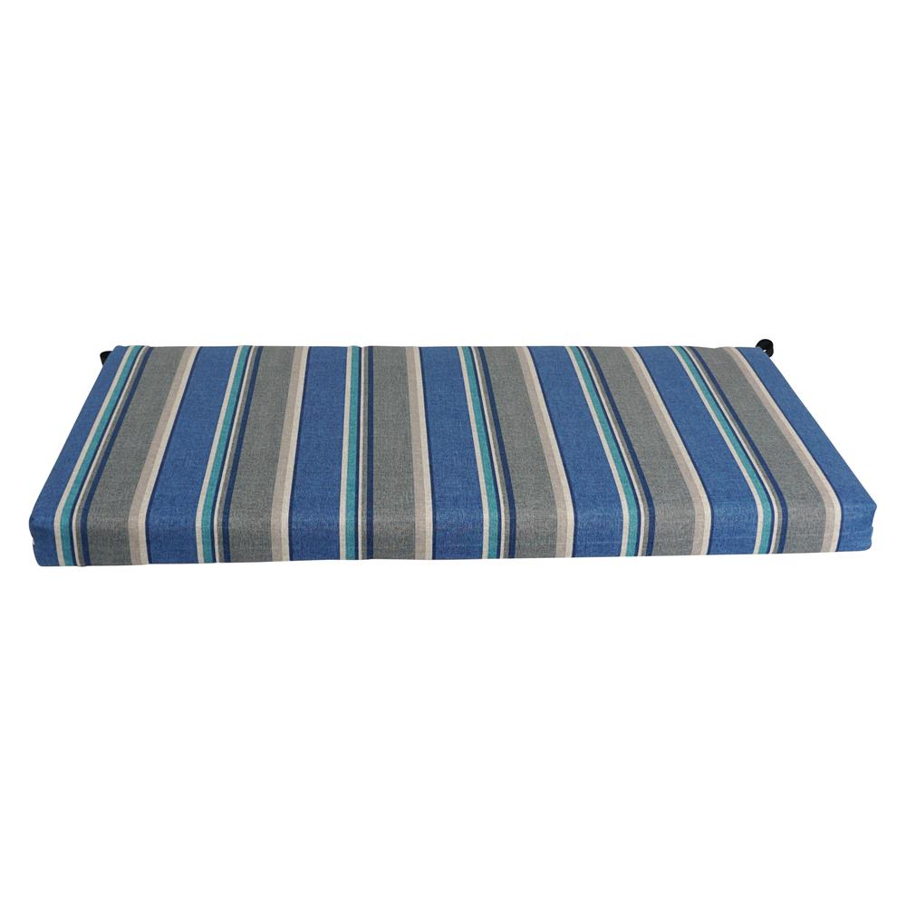 42-inch by 19-inch Patterned Outdoor Spun Polyester Loveseat Cushion. Picture 2