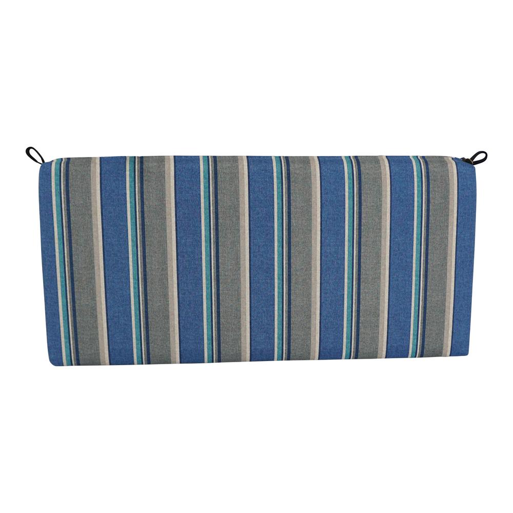 42-inch by 19-inch Patterned Outdoor Spun Polyester Loveseat Cushion. Picture 3