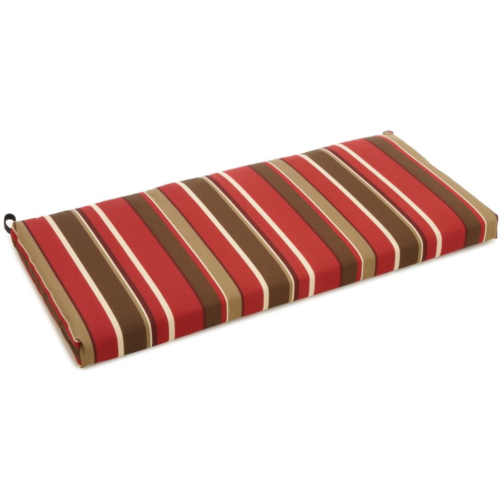 45-inch by 19-inch Outdoor Spun Polyester Loveseat Cushion. Picture 1