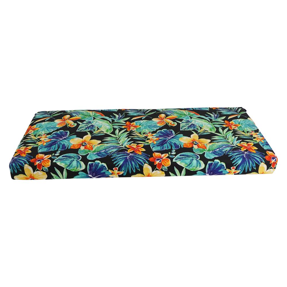 45-inch by 19-inch Patterned Outdoor Spun Polyester Loveseat Cushion. Picture 2